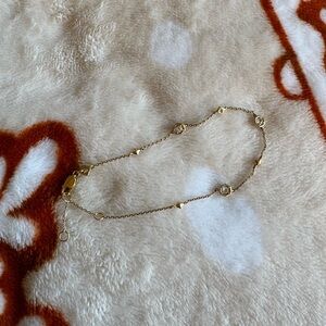 Kendra Scott Davie 18k Gold Vermeil Trio Delicate Bracelet in White Sapphire